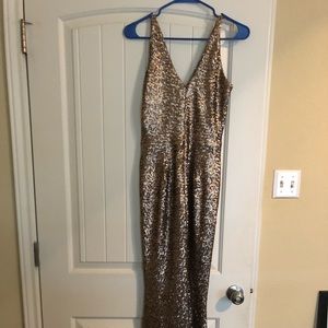 Floor length sequin gown